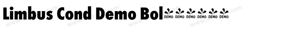 Limbus Cond Demo Bol字体转换